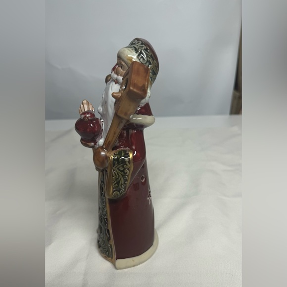 Santa Claus Father Christmas Candle tea light holder figurine 9” - Picture 6 of 6